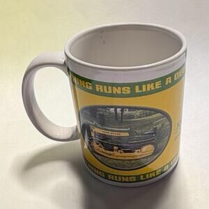 VTG John Deere Coffee Mug Tractor Farm Nothing Runs Like A Deere #31151